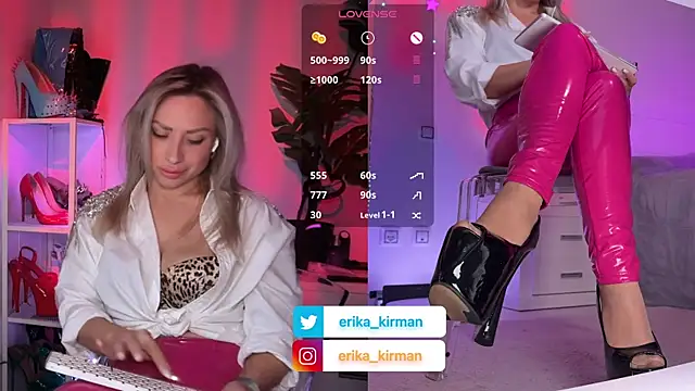 Erika Kirman online show from April 2, 2026, 2:15 pm