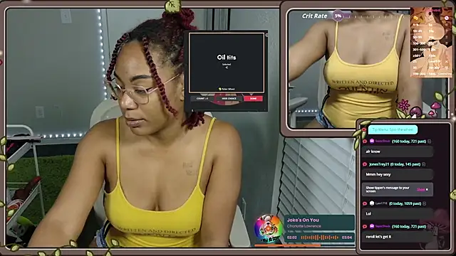 Snapshot of Cheybaaee chatting on October 1, 2025, 1:44 am Cheybaaee online show from October 1, 2025, 1:44 am