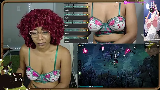 Snapshot of Cheybaaee chatting on October 10, 2025, 1:48 am Cheybaaee online show from October 10, 2025, 1:48 am