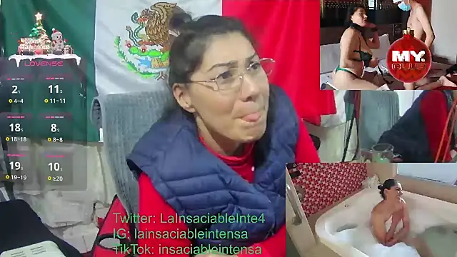 Snapshot of LaInsaciableIntensa chatting on January 9, 2025, 10:20 pm LaInsaciableIntensa online show from January 9, 2025, 10:20 pm