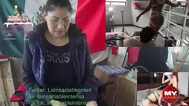 Snapshot of LaInsaciableIntensa chatting on January 23, 2025, 7:29 pm LaInsaciableIntensa online show from January 23, 2025, 7:29 pm