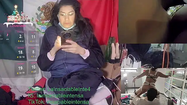 Snapshot of LaInsaciableIntensa chatting on January 28, 2025, 1:16 pm LaInsaciableIntensa online show from January 28, 2025, 1:16 pm
