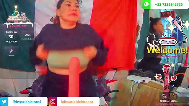 Snapshot of LaInsaciableIntensa chatting on February 12, 2025, 10:26 pm LaInsaciableIntensa online show from February 12, 2025, 10:26 pm