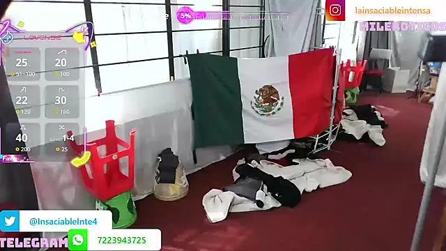 LaInsaciableIntensa online show from November 13, 2025, 5:01 pm