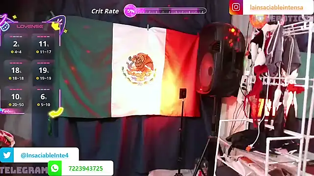 LaInsaciableIntensa online show from December 15, 2025, 1:54 am