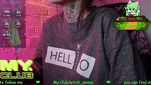 Snapshot of Witch_Emma chatting on January 19, 2026, 4:16 am Witch Emma online show from January 19, 2026, 4:16 am