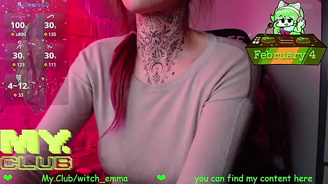 Snapshot of Witch_Emma chatting on February 4, 2026, 7:31 pm Witch Emma online show from February 4, 2026, 7:31 pm