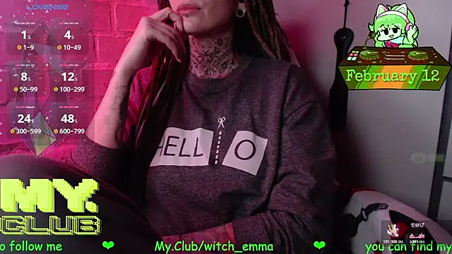 Snapshot of Witch_Emma chatting on February 12, 2026, 7:31 pm Witch Emma online show from February 12, 2026, 7:31 pm