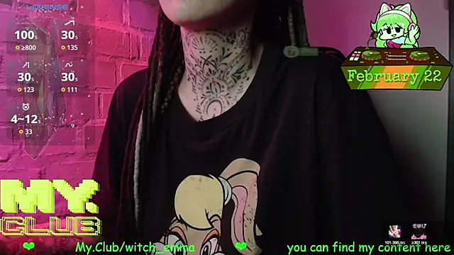 Snapshot of Witch_Emma chatting on February 22, 2026, 7:40 am Witch Emma online show from February 22, 2026, 7:40 am