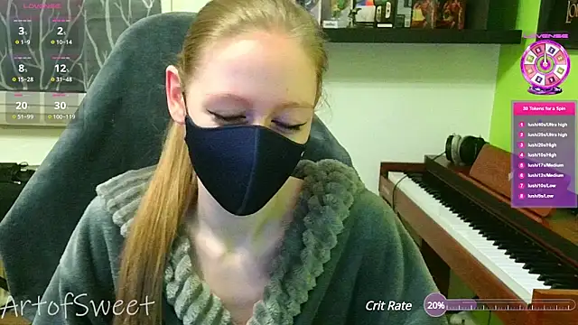 Snapshot of ArtofSweet chatting on January 5, 2025, 9:25 pm ArtofSweet online show from January 5, 2025, 9:25 pm