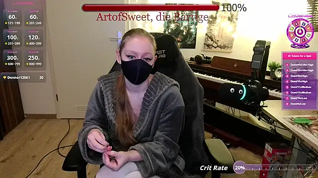 ArtofSweet online show from July 1, 2026, 7:02 pm