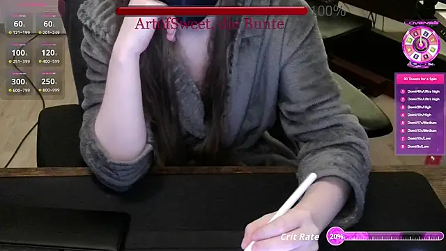 ArtofSweet online show from July 23, 2026, 7:45 pm